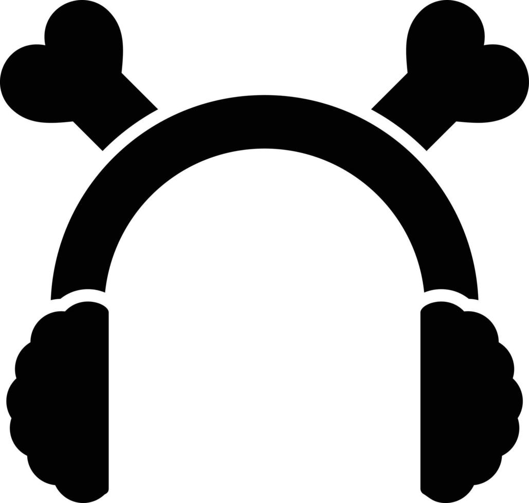 diseño de icono creativo de orejeras vector