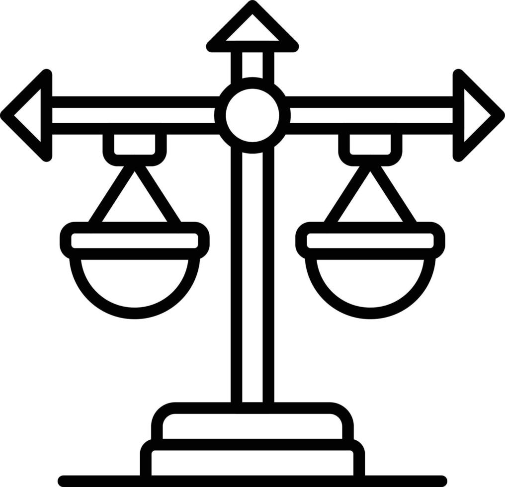 Balance Scale Creative Icon Design vector