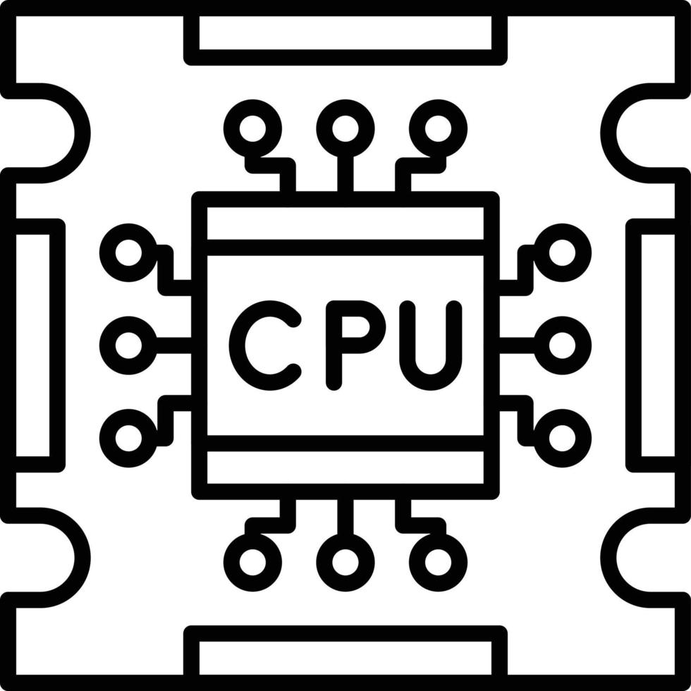 Processor Creative Icon Design vector