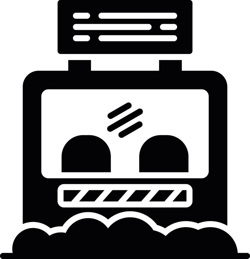Ticket Box Creative Icon Design vector