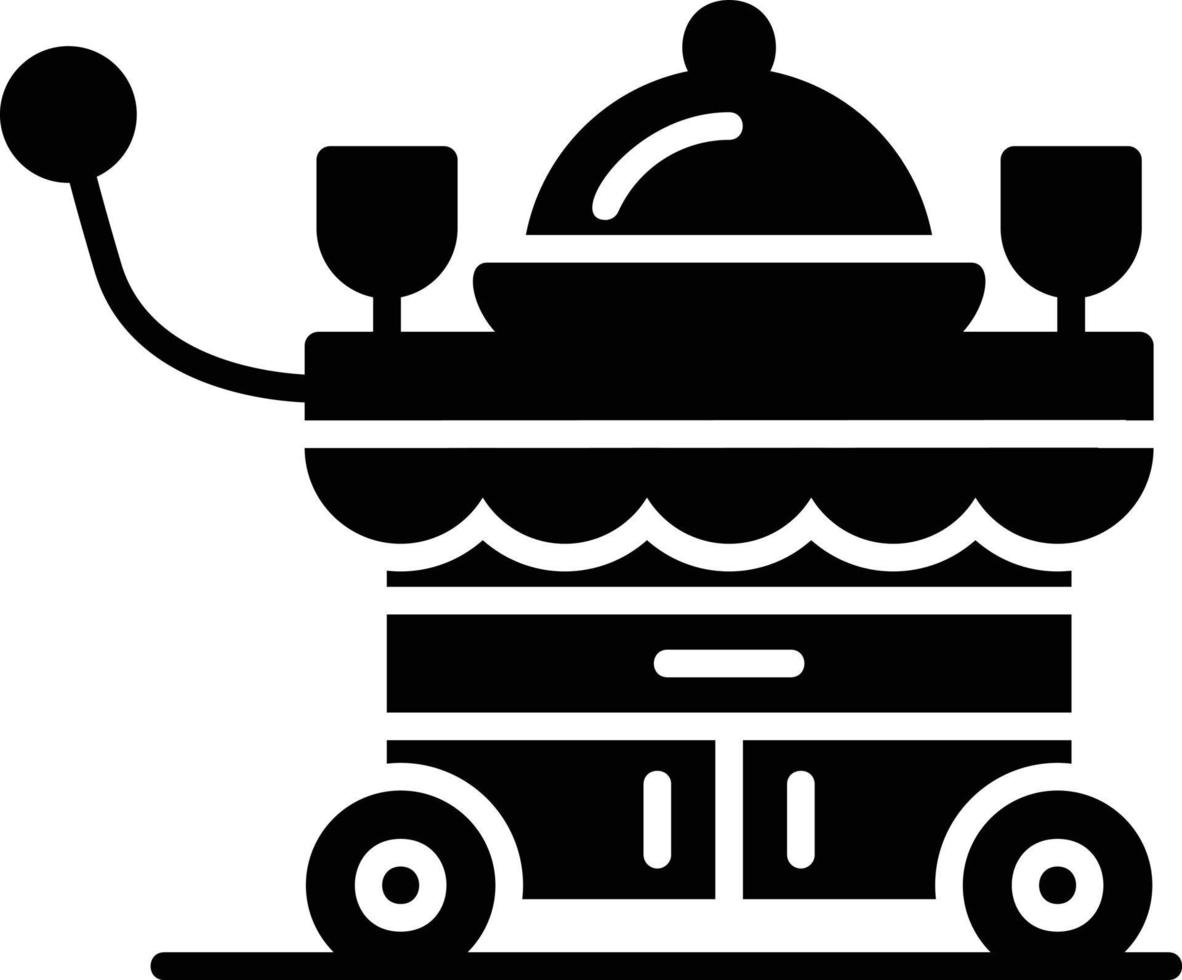 Food Cart Creative Icon Design vector