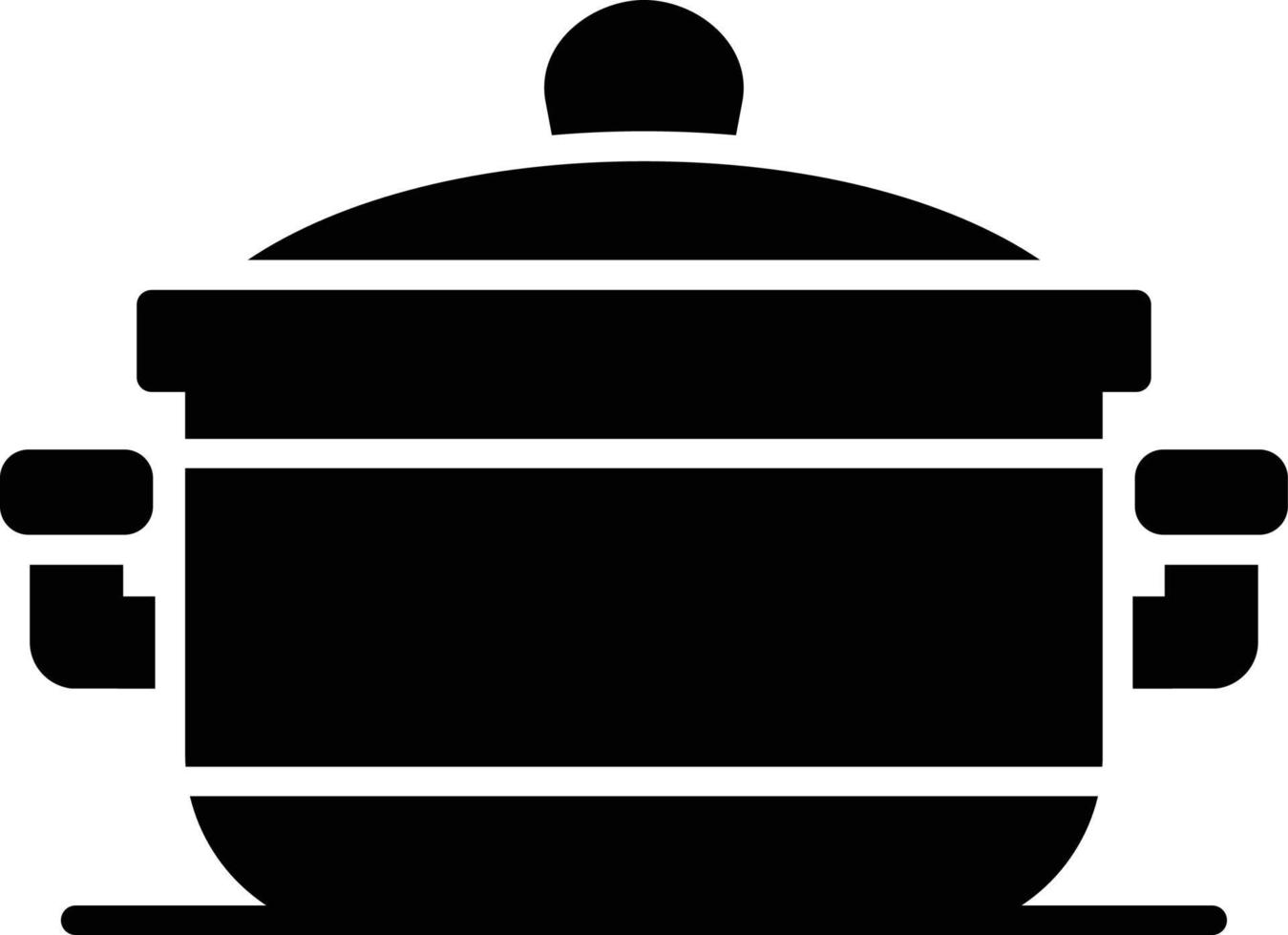 Cooking Pot Creative Icon Design vector