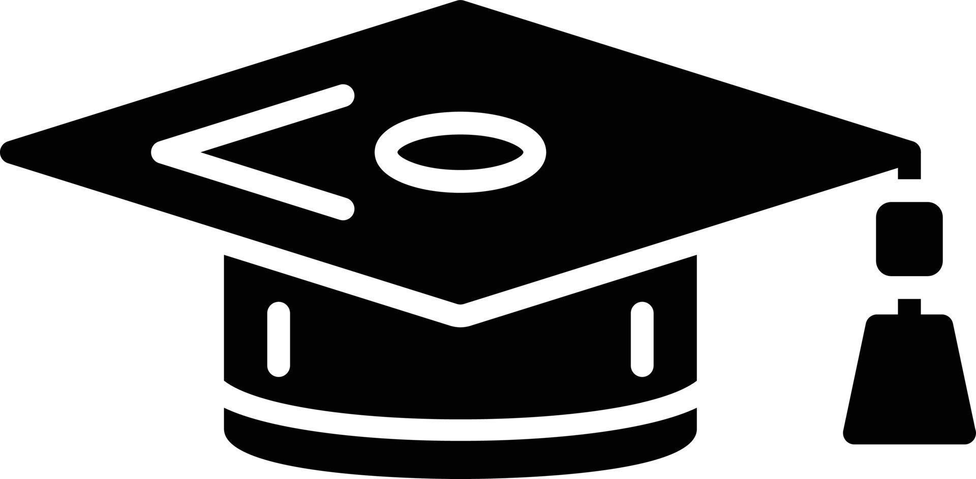 Graduation Cap Creative Icon Design vector