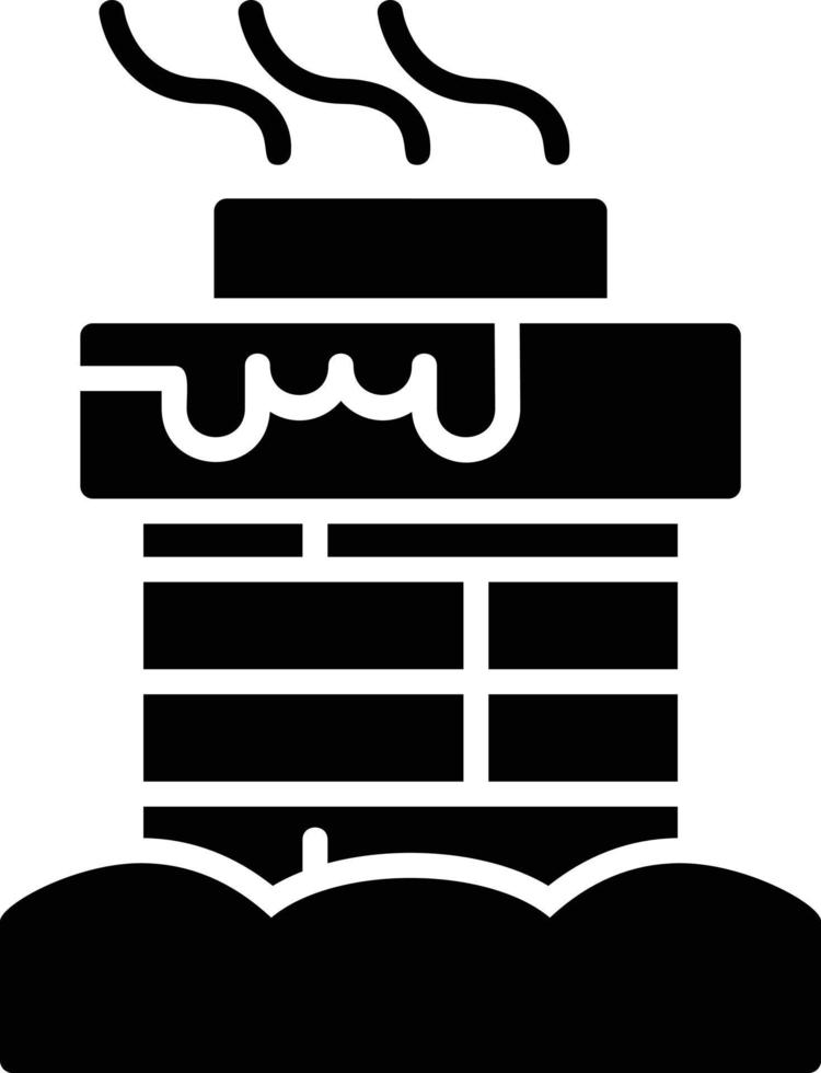 Chimney Top Creative Icon Design vector