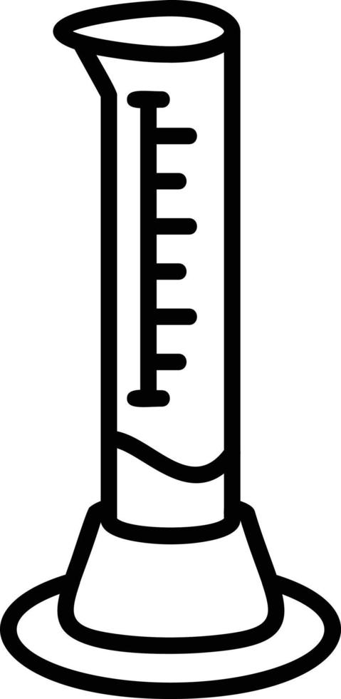 Graduated Cylinder Creative Icon Design vector