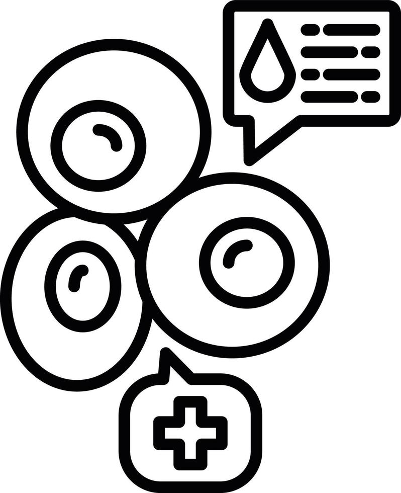 Blood Cells Creative Icon Design vector