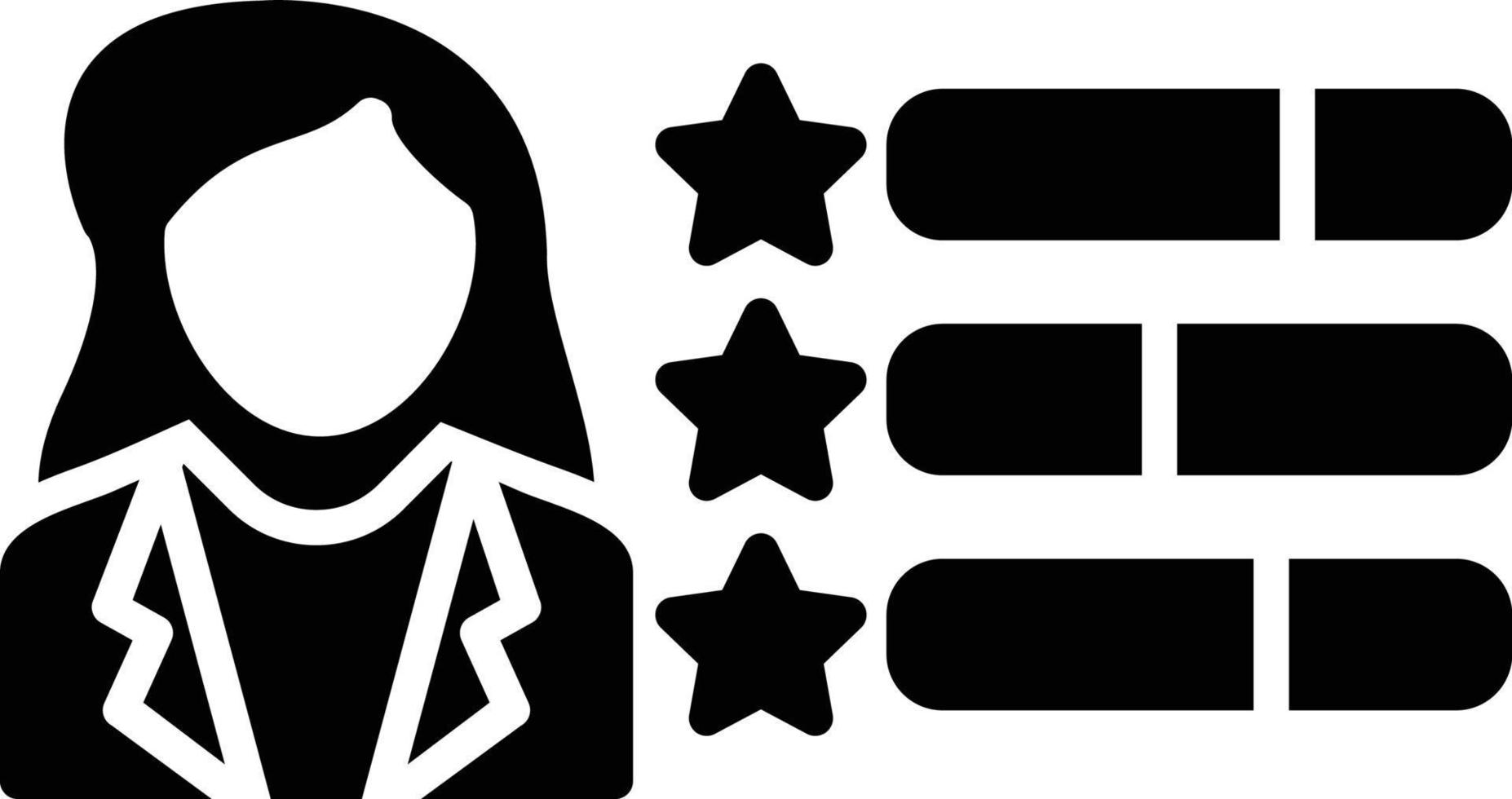 Rating Stars Creative Icon Design vector