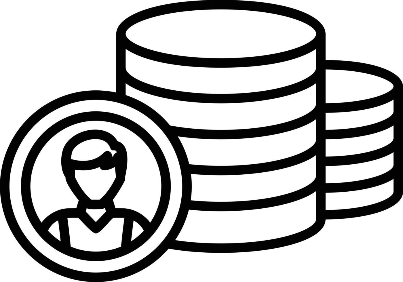 Coins Creative Icon Design vector