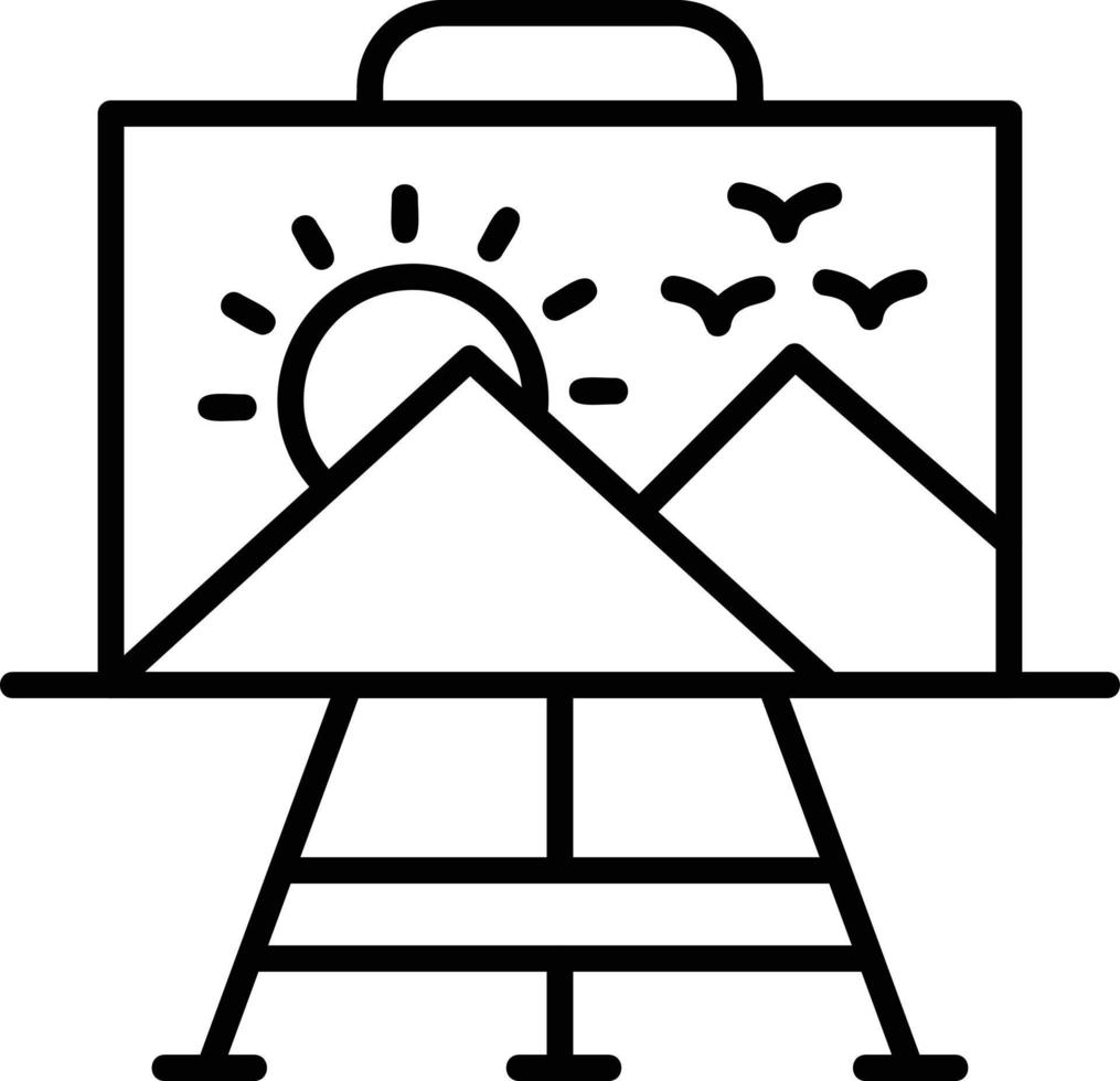 Paint Canvas Creative Icon Design vector