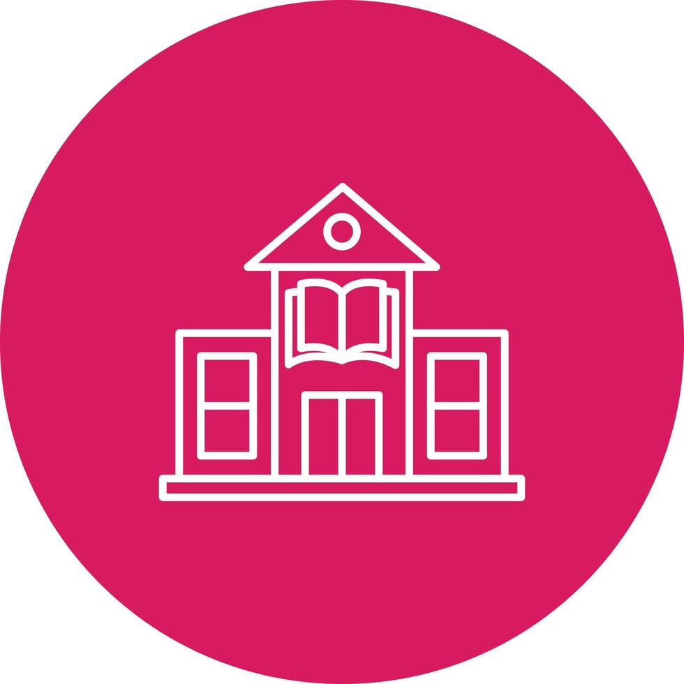 Library Building Vector Icon