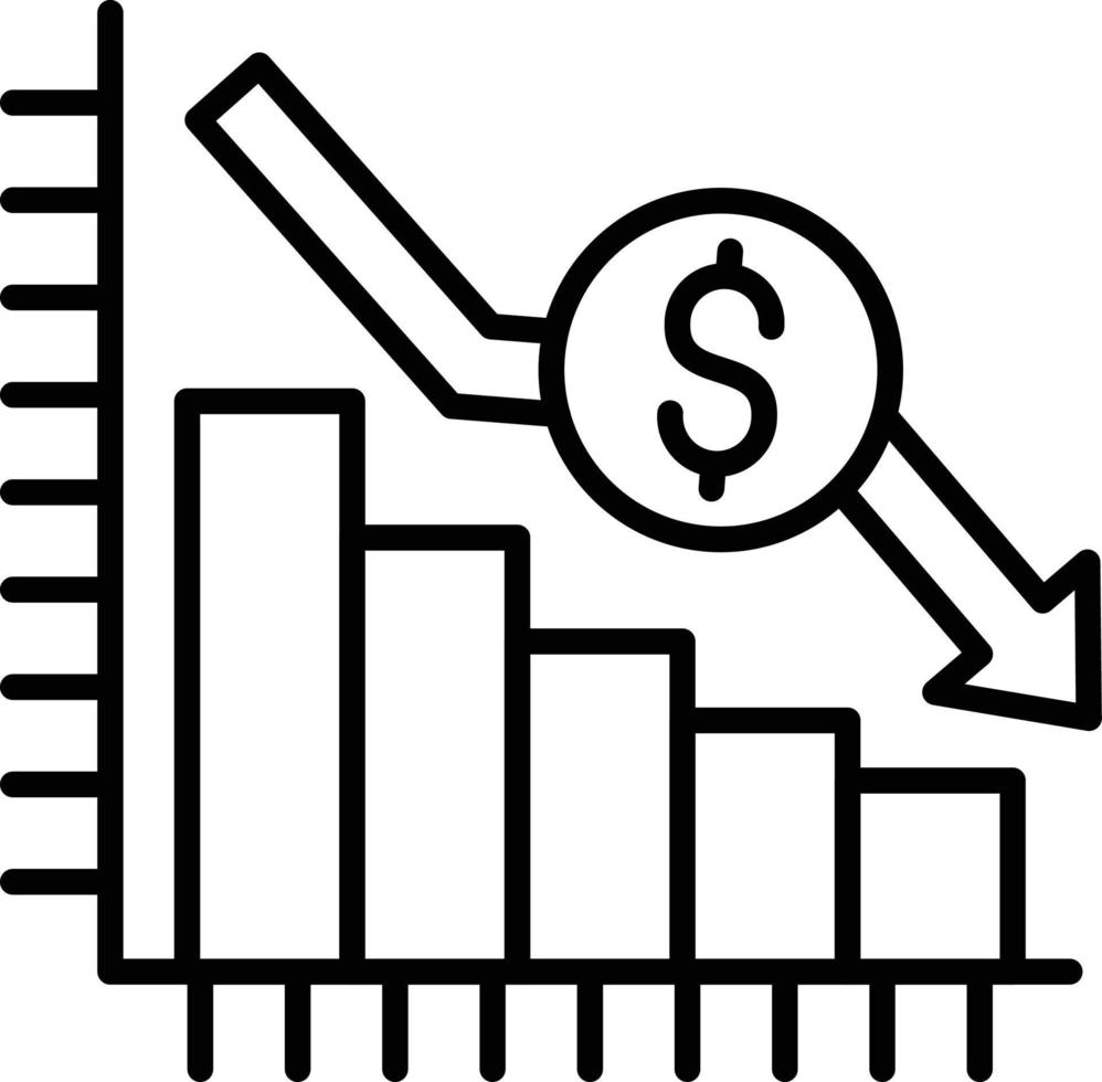 Bar Graph Creative Icon Design vector