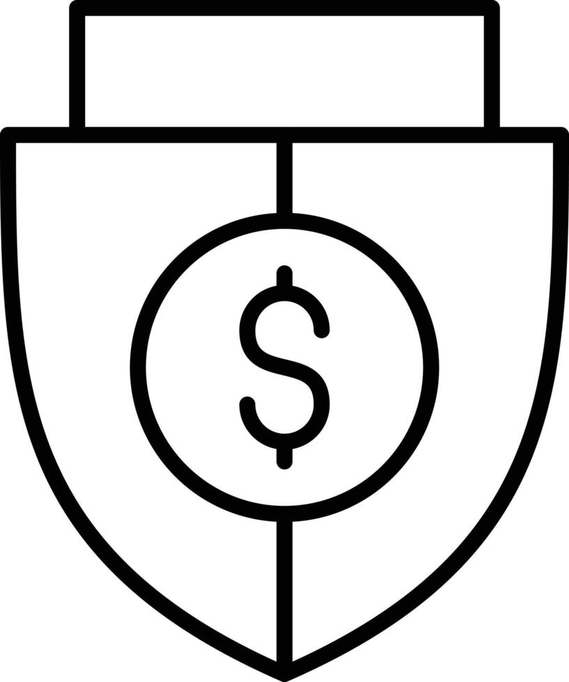 Shield Money Creative Icon Design vector