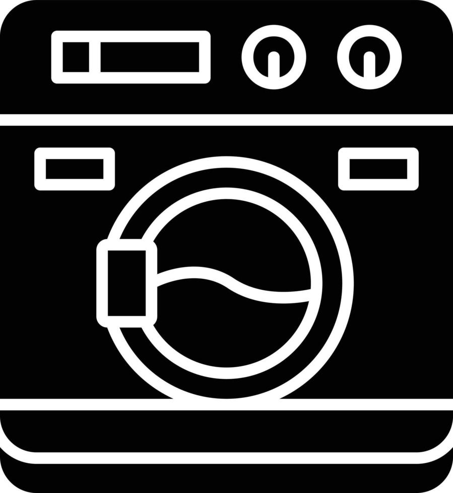 Washing Machine Creative Icon Design vector