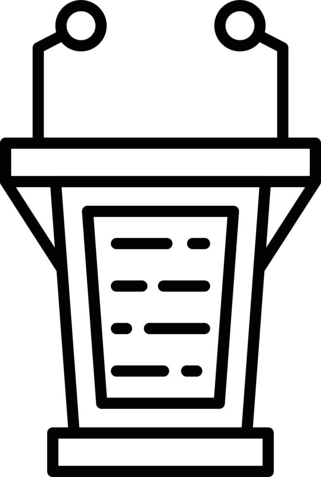 Lectern Creative Icon Design vector