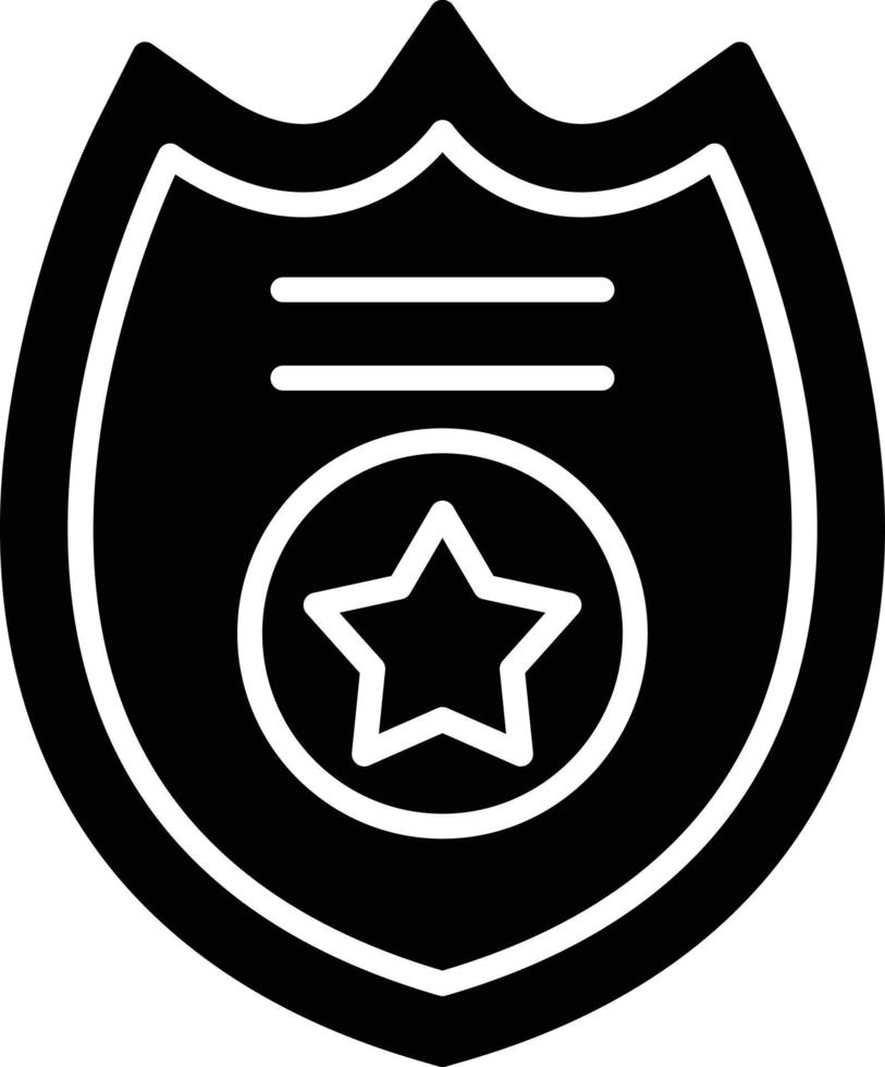 Police Badge Creative Icon Design vector