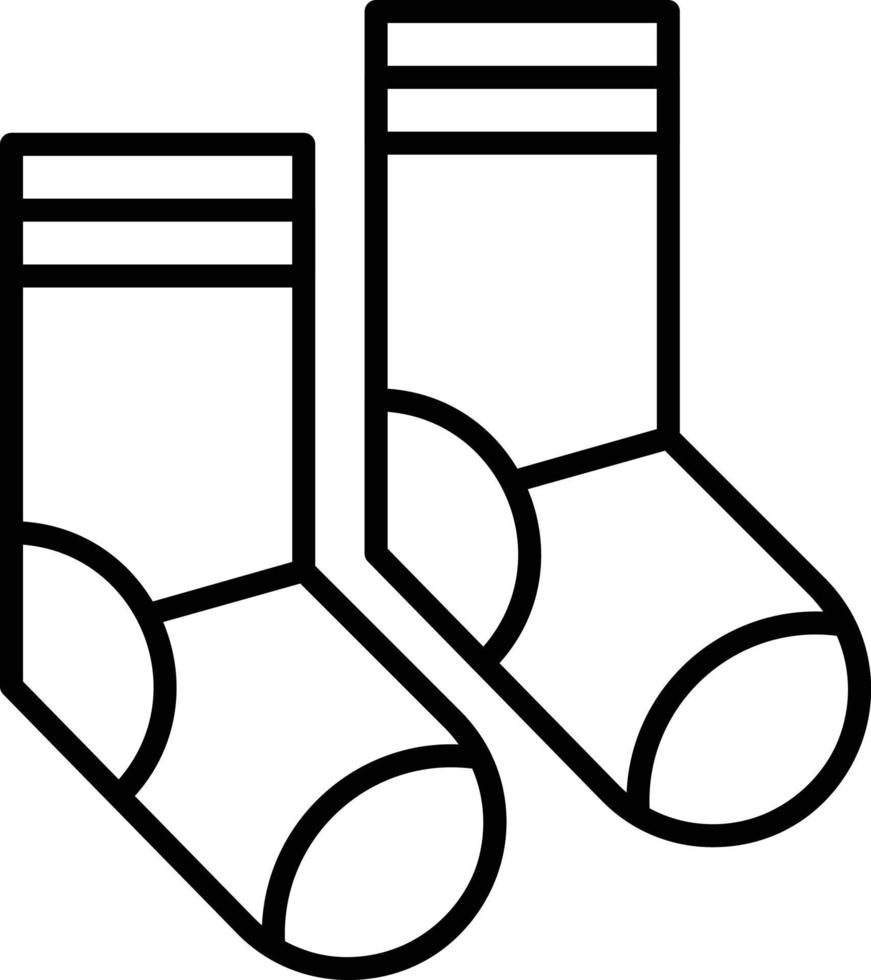 diseño de icono creativo de calcetines vector