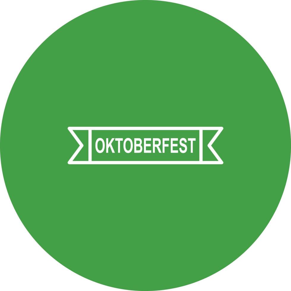 icono de vector de banner de oktoberfest