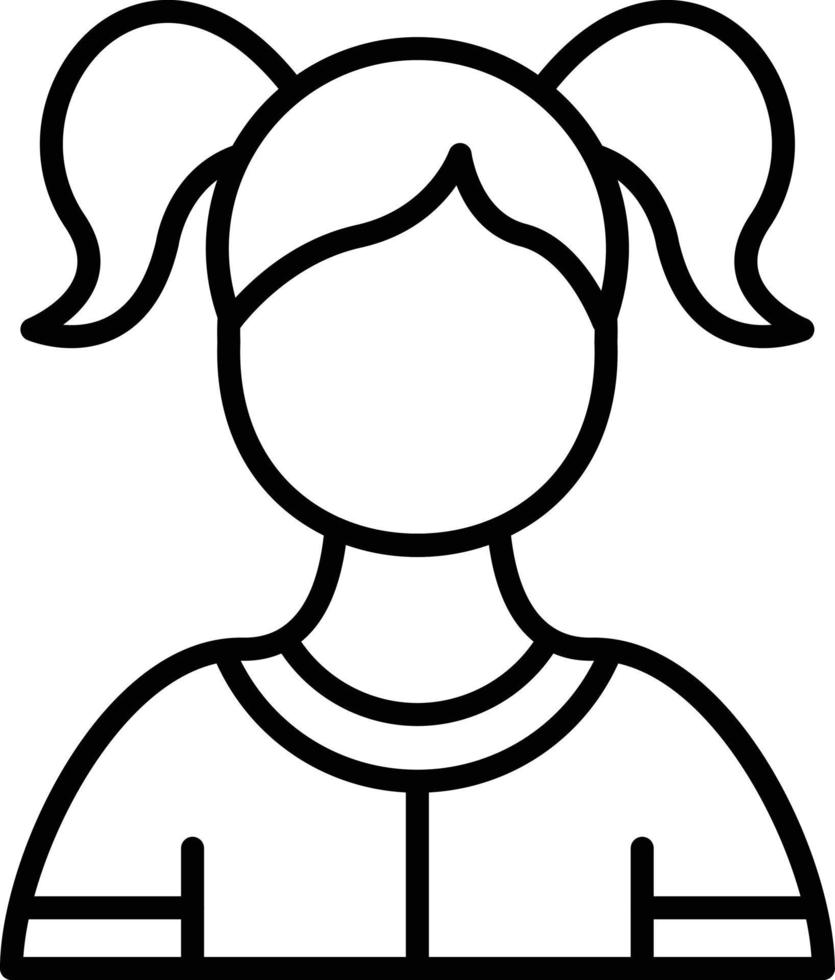 Girl Creative Icon Design vector