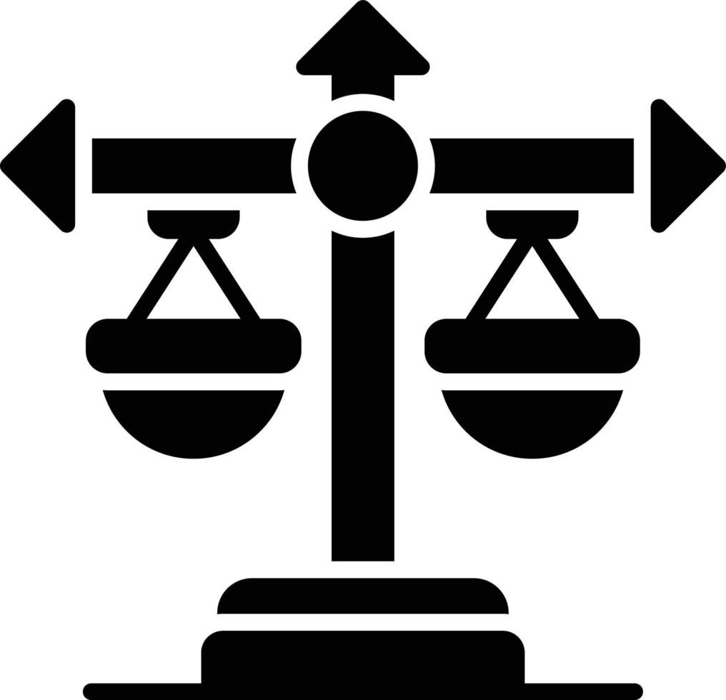 Balance Scale Creative Icon Design vector