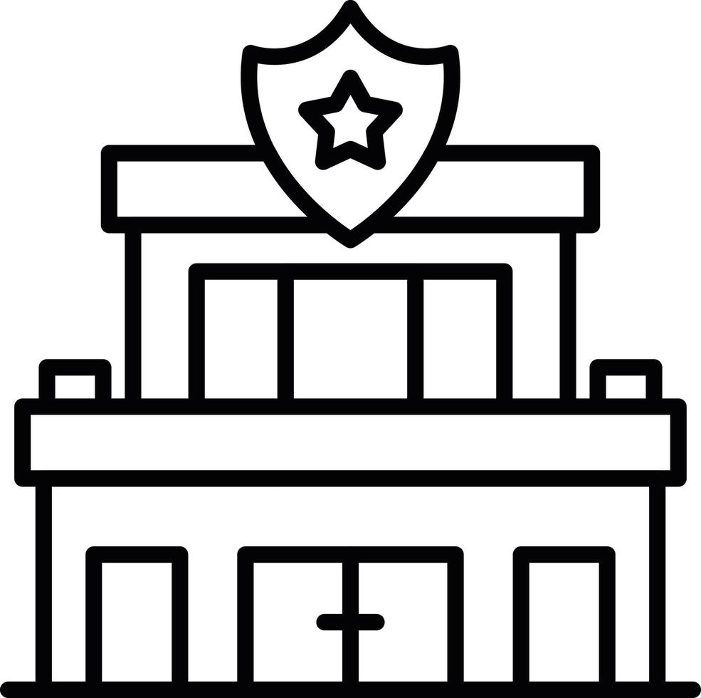 Police Station Creative Icon Design vector
