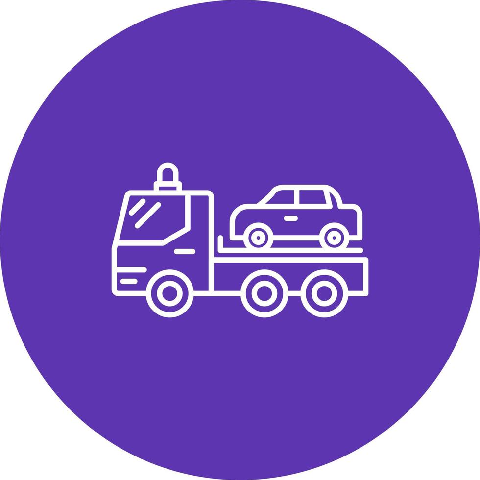 Tow Truck Vector Icon