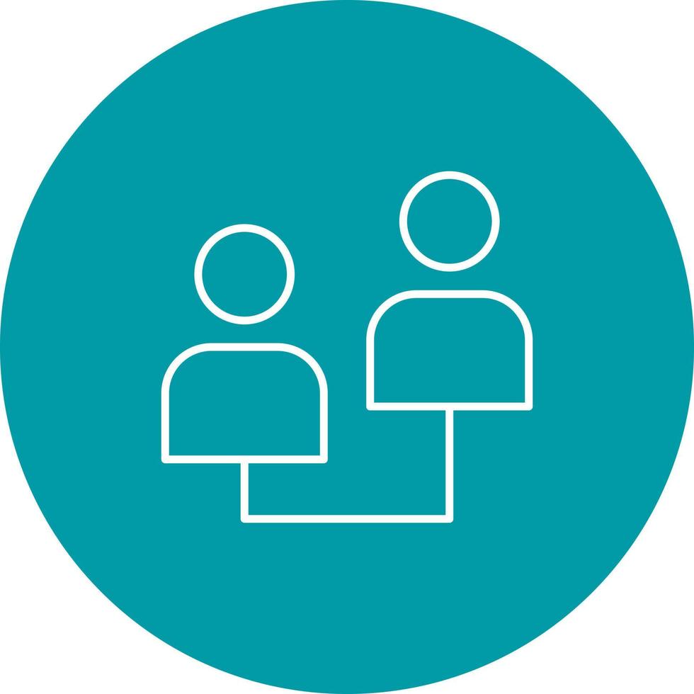 Connected Profiles Vector Icon