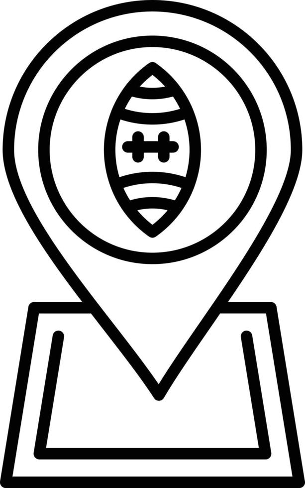 Football Location Creative Icon Design vector