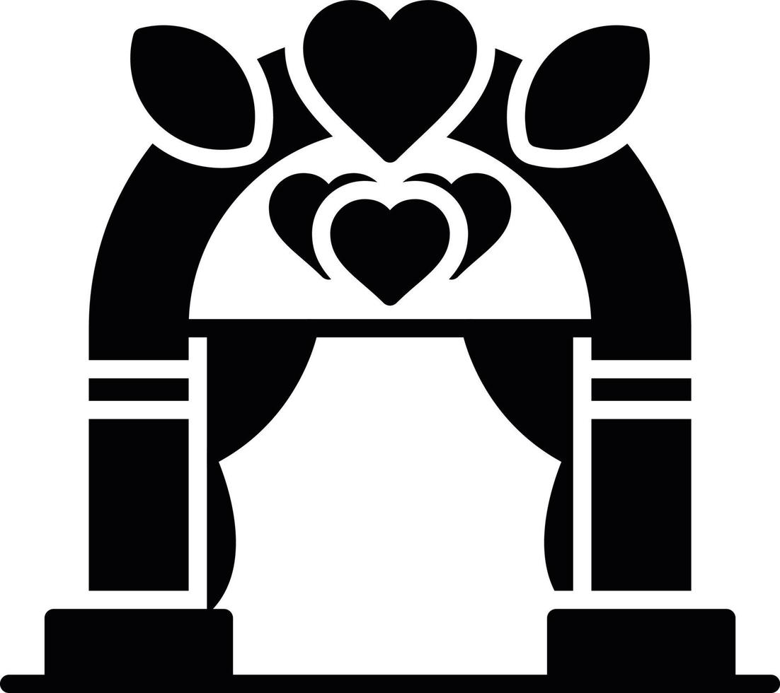 Wedding Arch Creative Icon Design vector