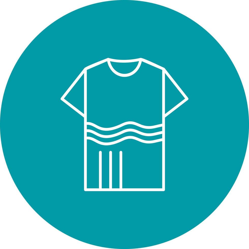 T Shirt with lines Vector Icon