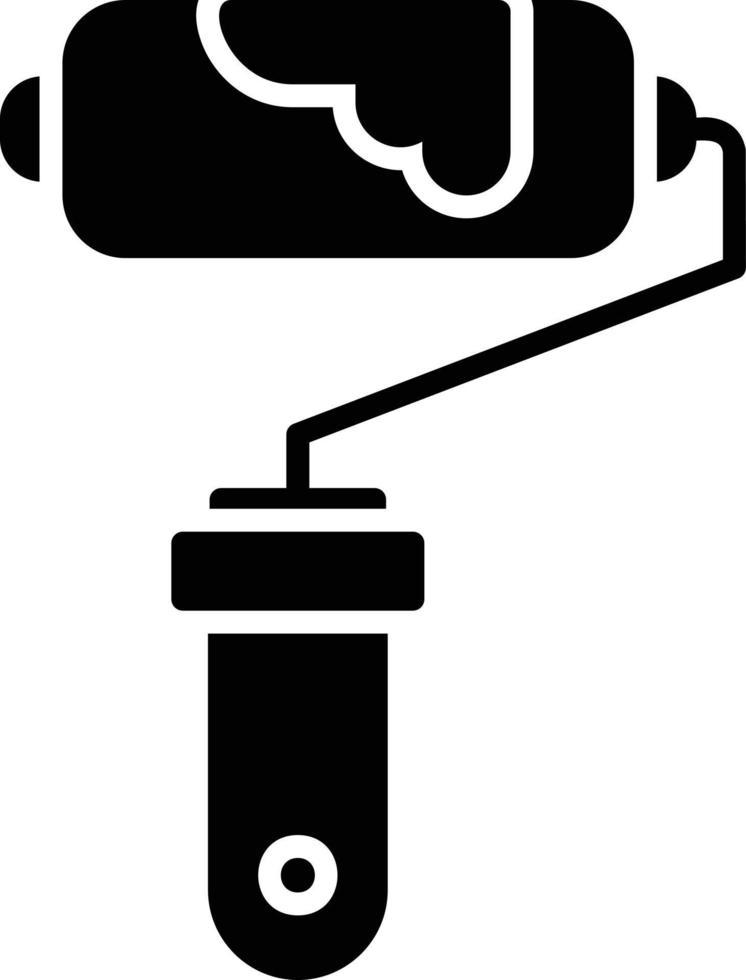 Paint Roller Creative Icon Design vector