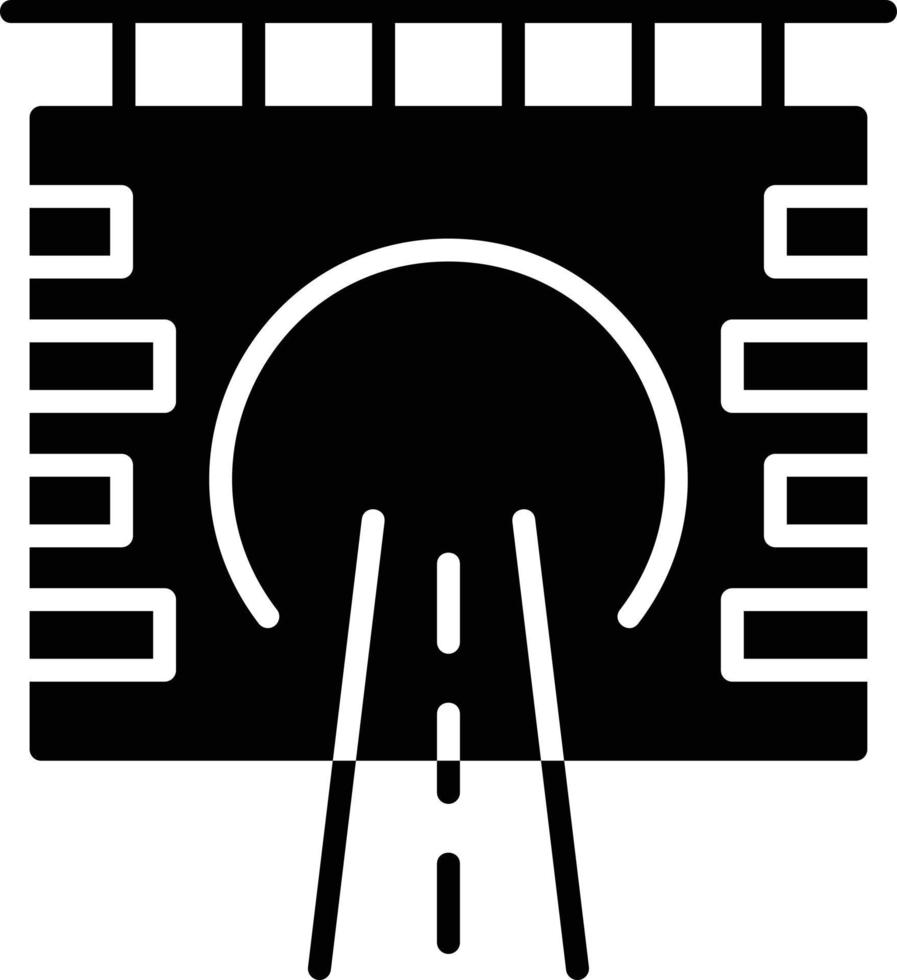 diseño de icono creativo de túnel vector