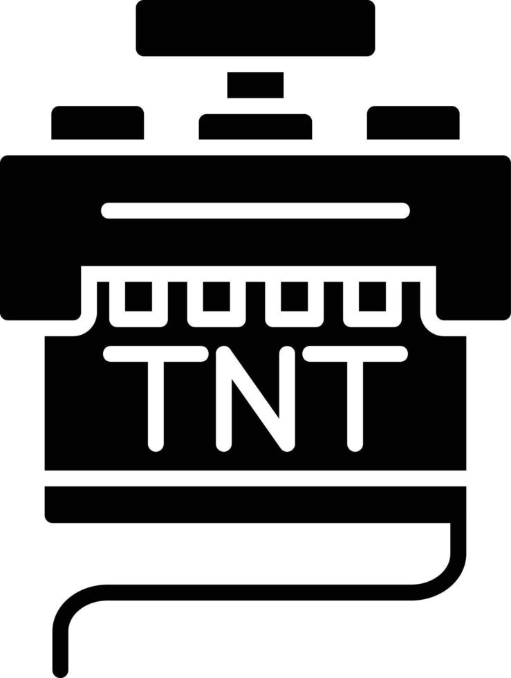 diseño de icono creativo tnt vector