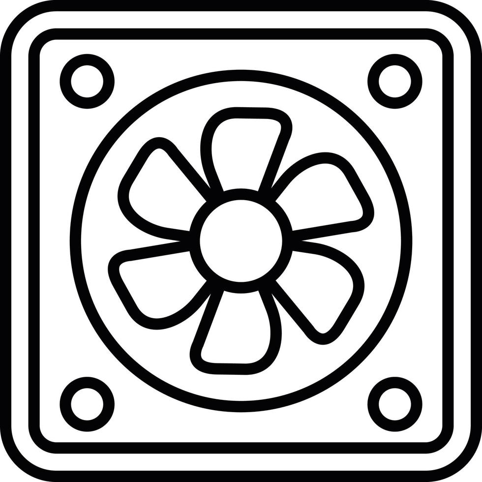 diseño de icono creativo de ventilador vector