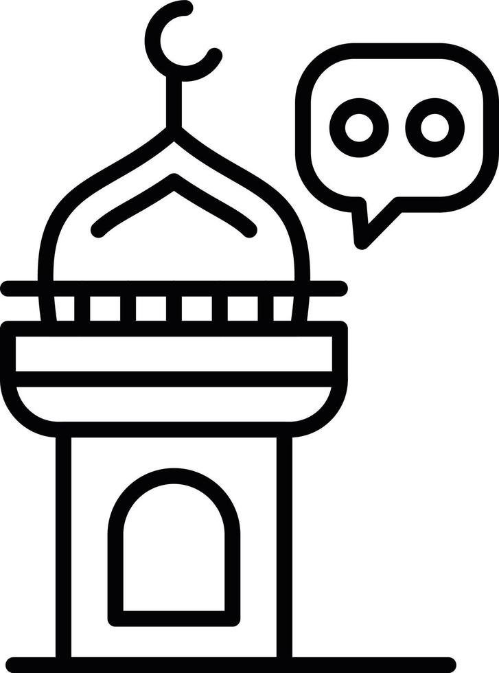 Minaret Creative Icon Design vector