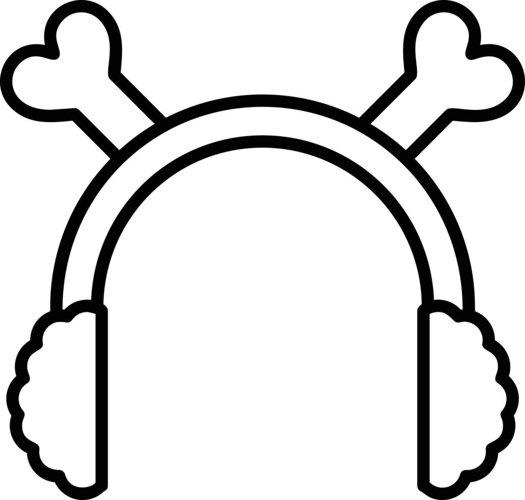 diseño de icono creativo de orejeras vector
