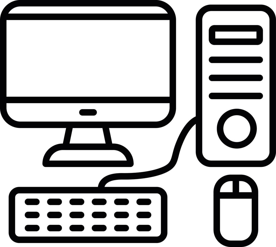 Computer Creative Icon Design vector