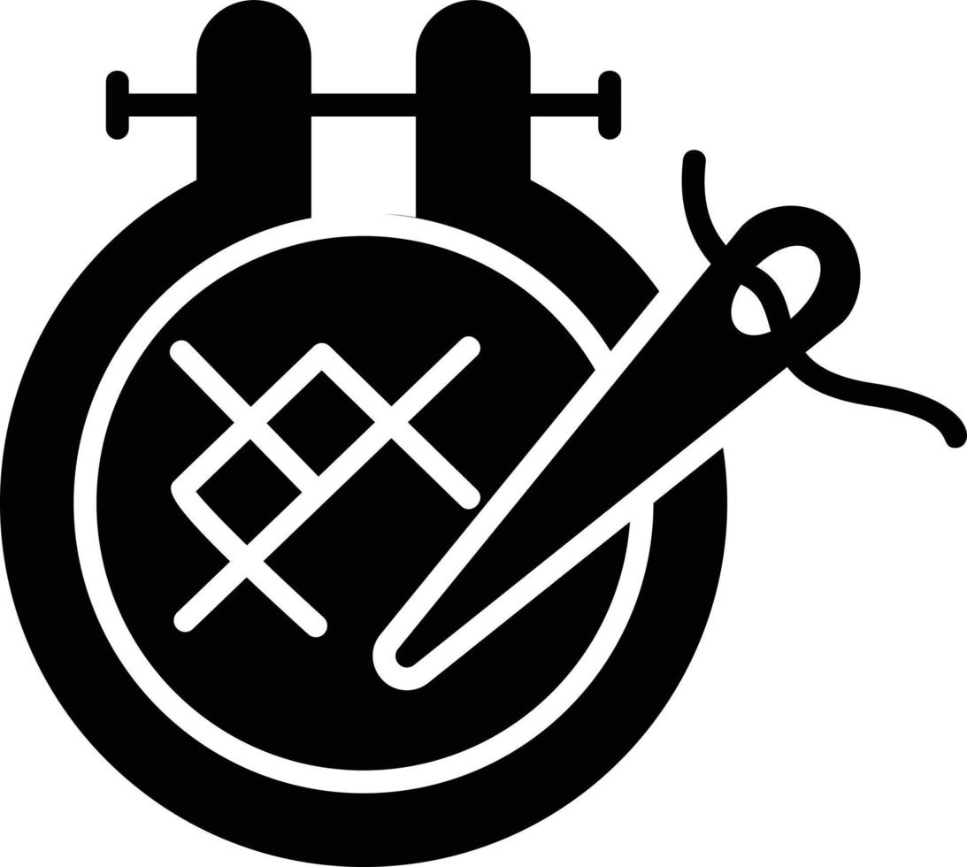 Embroidery Creative Icon Design vector