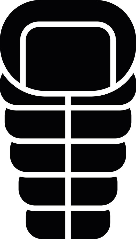 Sleeping Bag Creative Icon Design vector