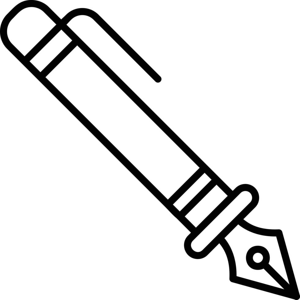 Fountain Pen Creative Icon Design vector