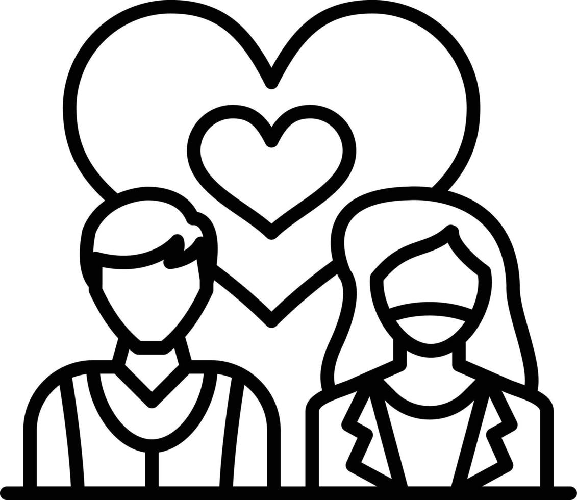 Couple Creative Icon Design vector