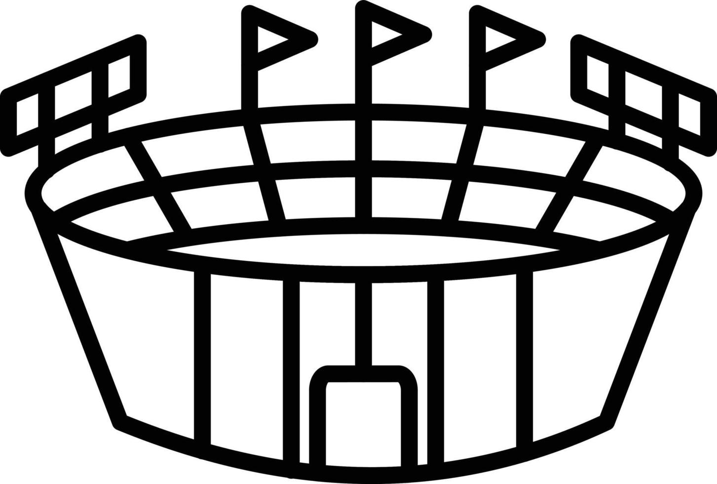 Stadium Creative Icon Design vector