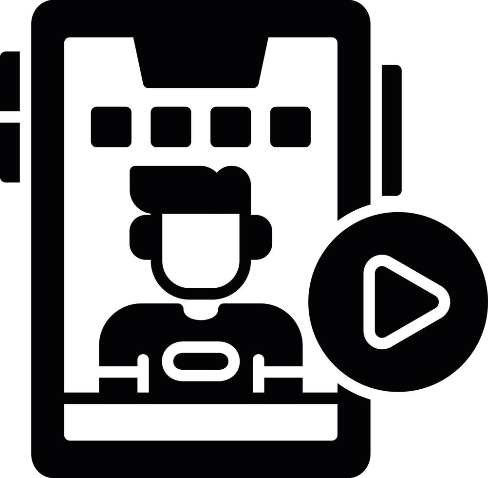 Online Streaming Creative Icon Design vector