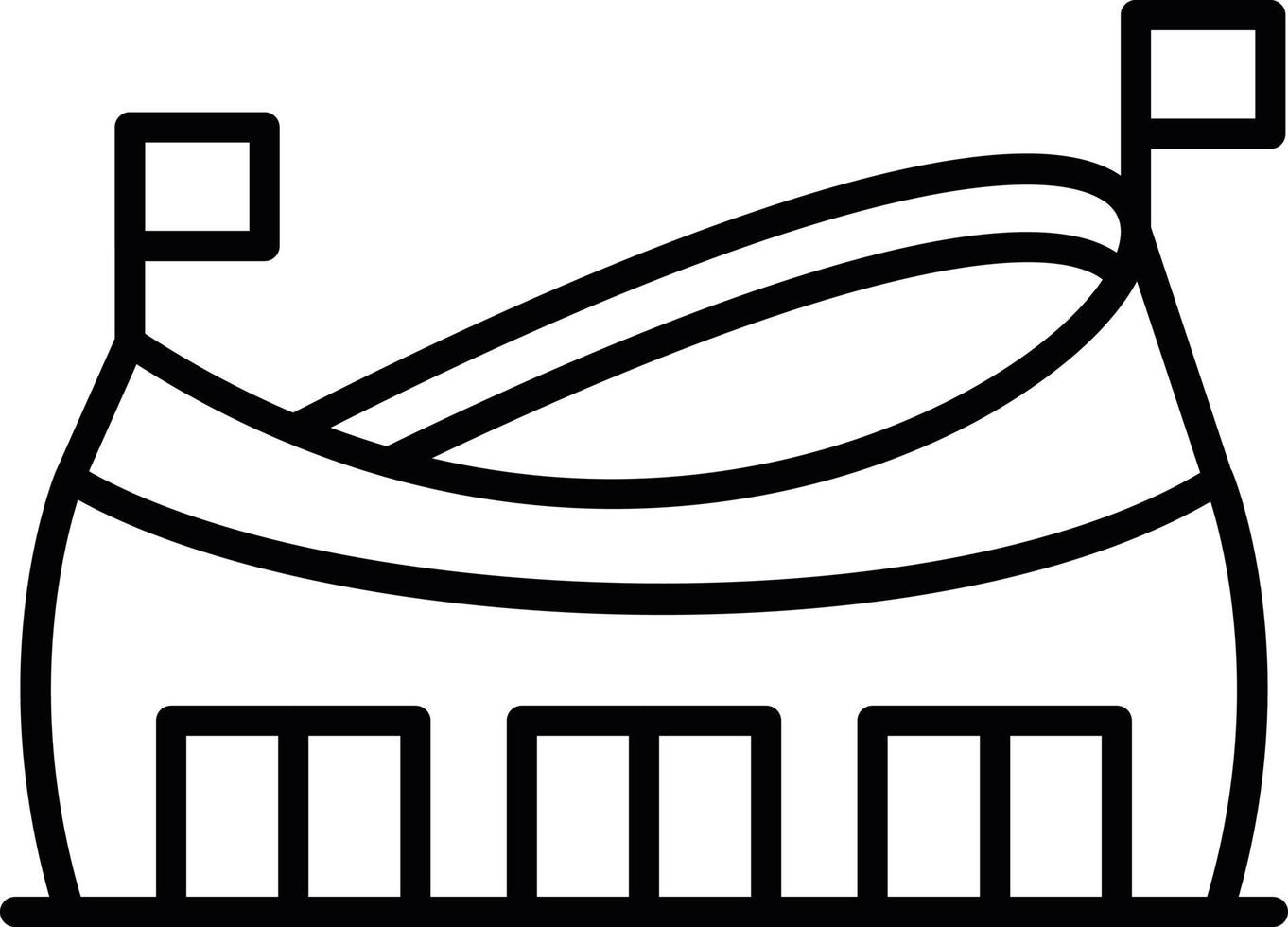 Stadium Creative Icon Design vector