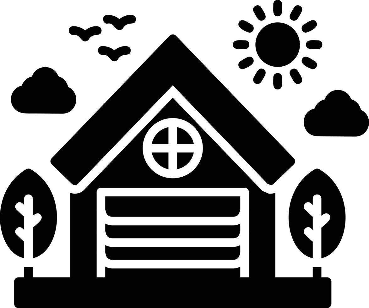 Warehouse Creative Icon Design vector