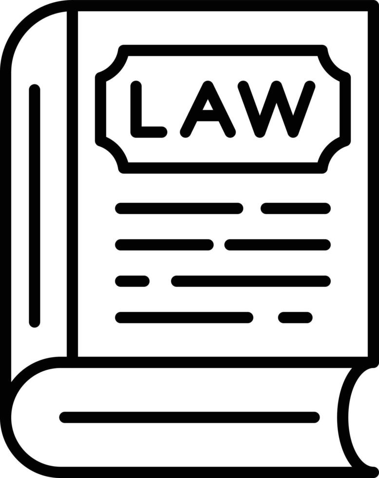 Law Book Creative Icon Design vector
