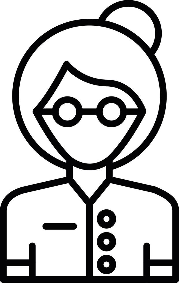 Old Woman Creative Icon Design vector