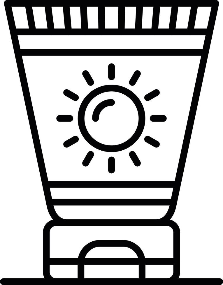 diseño de icono creativo de crema solar vector