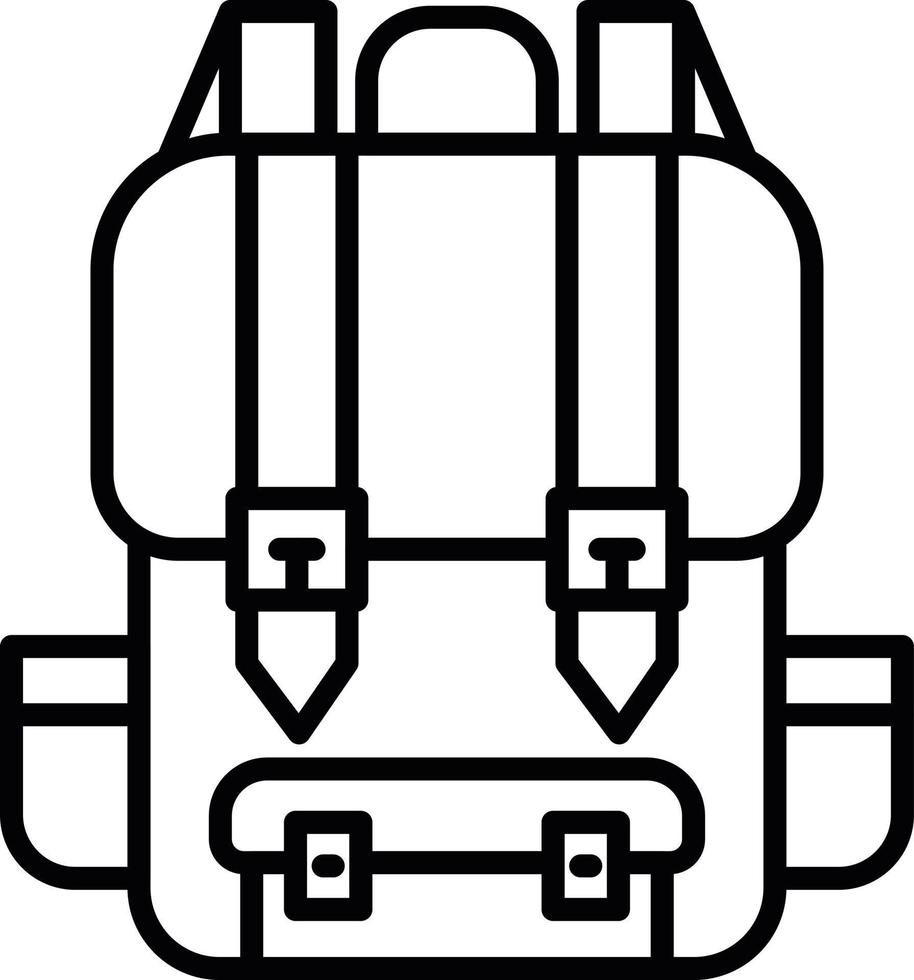 Backpack Creative Icon Design vector