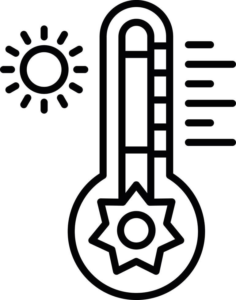 diseño de icono creativo de temperatura caliente vector