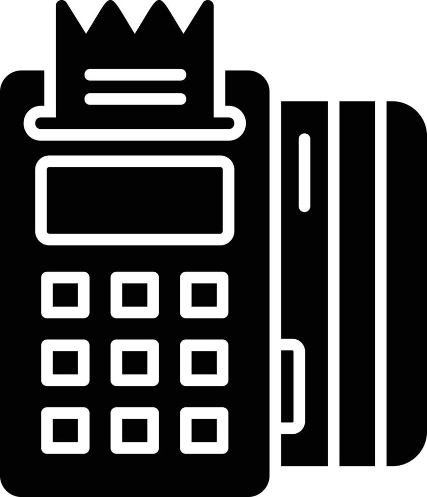 Pos Terminal Creative Icon Design vector